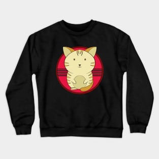 A cute yellow cat Crewneck Sweatshirt